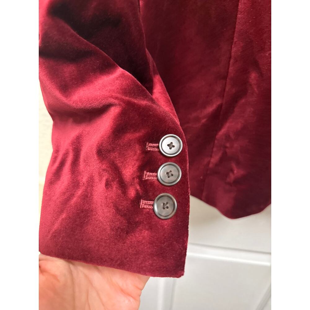 Boden Womens Red Velvet Marylebone Matching Suit Set Size 10 Holiday Preppy - Picture 4 of 10